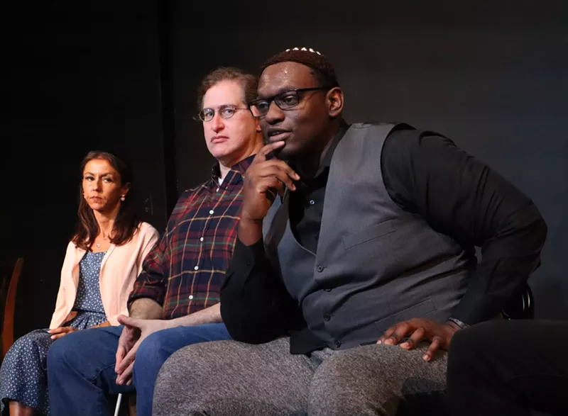 Image: Dress rehearsal of "The Exonerated" at the Actors Rep