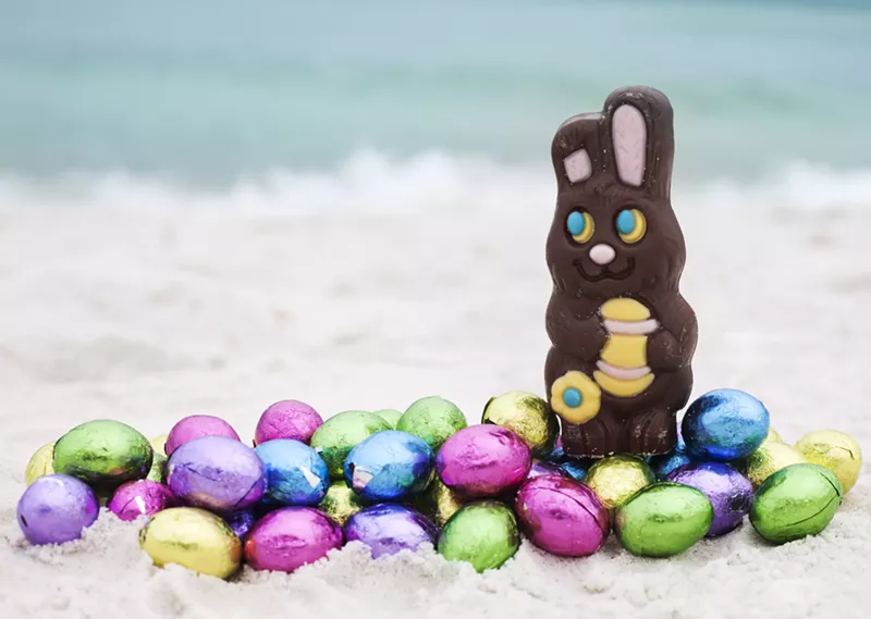 Image: A wacky slime station and mermaid visit are part of B Ocean Resort's Easter activities.