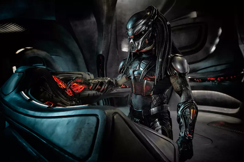 Image: The latest entry of The Predator, directed by Shane Black, presents an agile intergalactic menace that's also patient and sadistic, living for the excitement of tracking prey, exploiting its weaknesses and killing it.