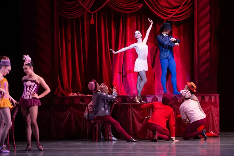 Image: Miami City Ballet dancers in Slaughter on Tenth Avenue.