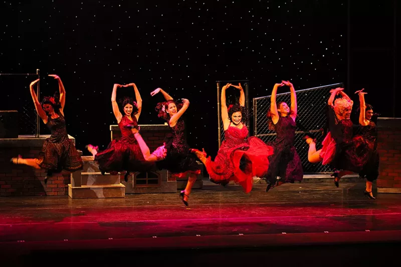 Image: A scene from West Side Story, playing through December 1 at the Lauderhill Performing Arts Center.