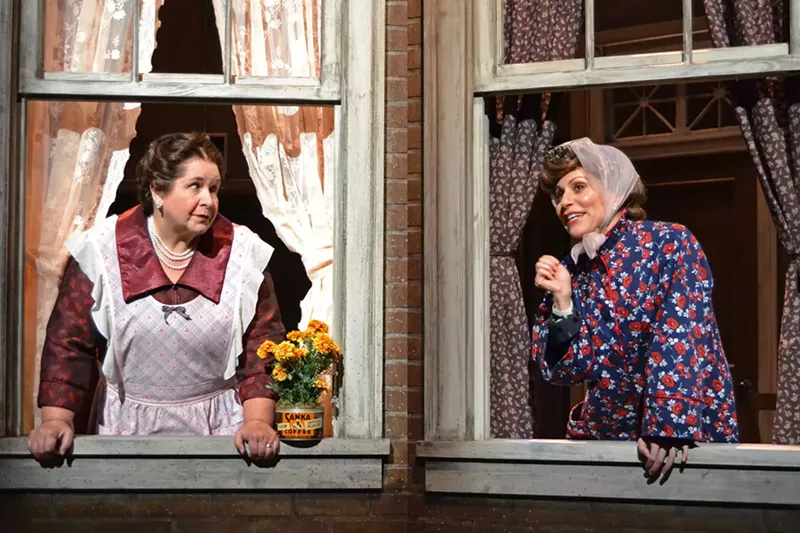 Image: Elizabeth Dimon (left) and Margery Lowe appear in Ordinary Americans, opening Friday at Palm Beach Dramaworks.