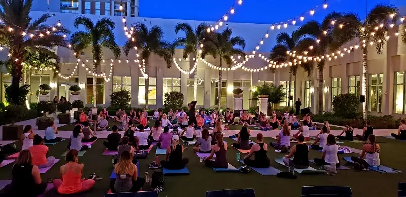Image: The moon will be full and there will be yoga: Friday in WPB.