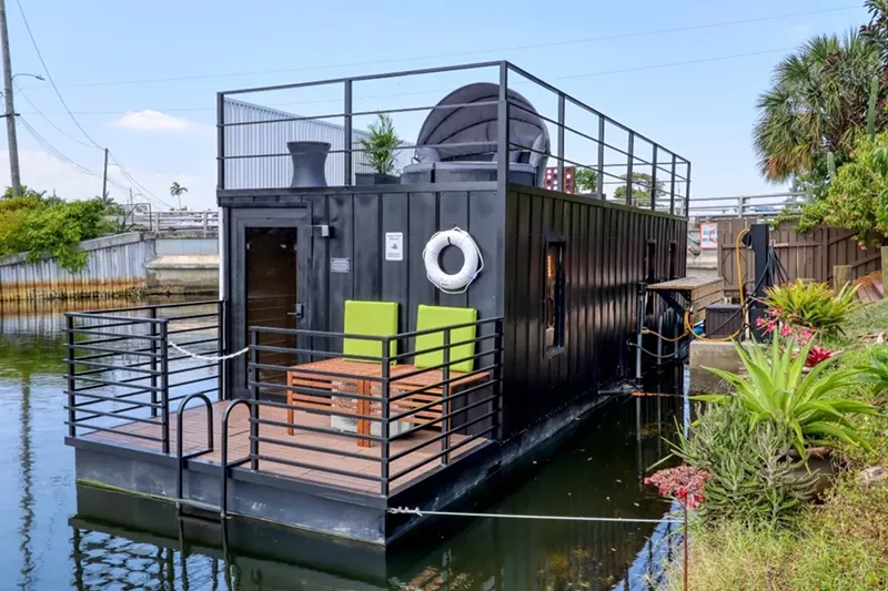 Image: The Hauser Boat, shown above, is intended to be a cost-effective, hurricane and rising sea-level-resistant floating home, says developer Michael Saavedra.
