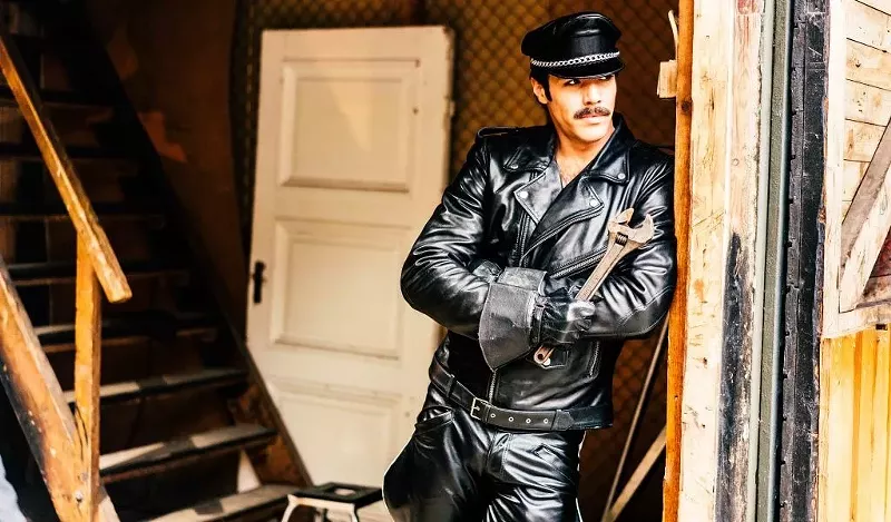 Image: Niklas Hogner appears as Tom of Finland’s character Kake.