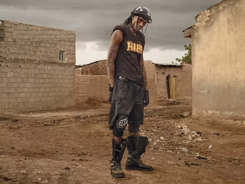 Image: Travis Scott has built a career in showmanship while avoiding expressing anything truly transgressive.