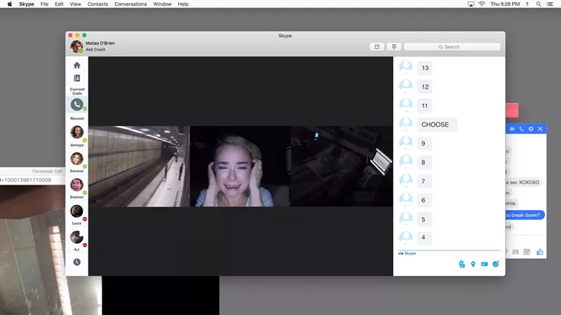 Image: Rebecca Rittenhouse portrays one of seven friends convening for a Skype-in game night that turns deadly in Stephen Susco's Unfriended: Dark Web, which plays out as though another character's computer screen is our movie screen.