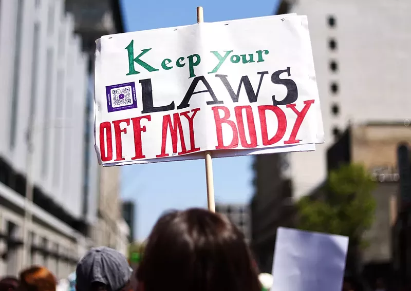 Image: A scene from the April 19, 2023, March for Reproductive Rights in Los Angeles