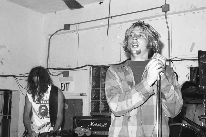 Image: Robert Johnston, AKA Bobby Load (foreground) and Jeff Tucci performing with Load.