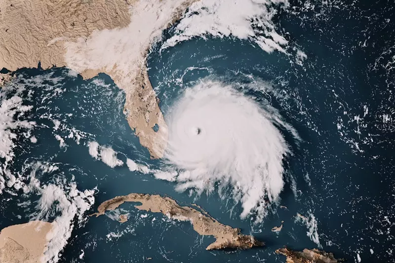 Image: Hurricane Dorian grazes South Florida on September 2, 2019.
